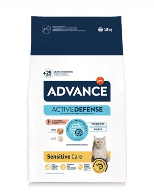 Image of СУВА ХРАНА ЗА МАЧЕ ADVANCE CAT ADULT SALMON SENSITIVE 10 кг