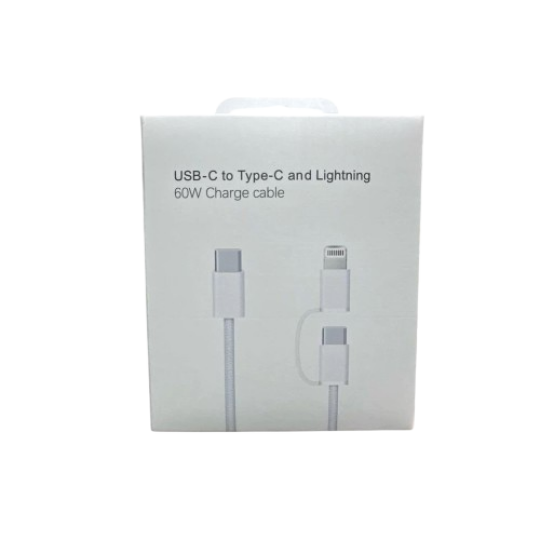 Image of USB-C to USB-C and Lightning 2in1