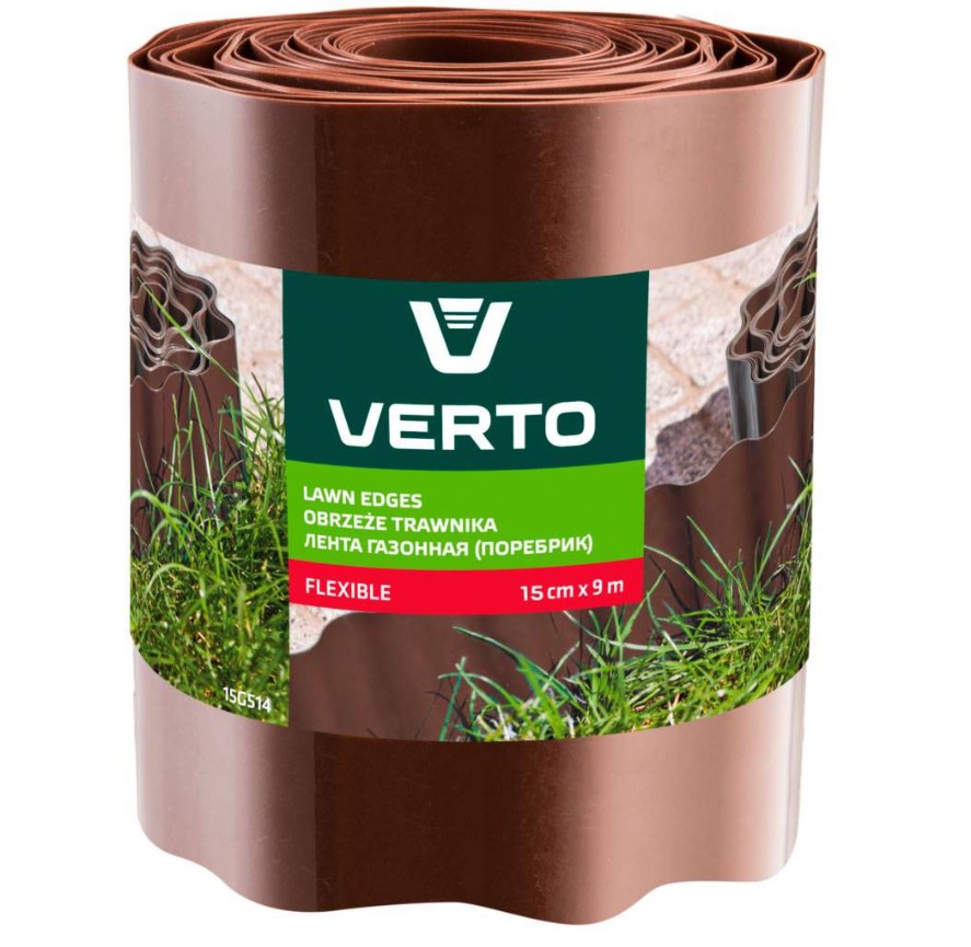 Image  of ВЕРТО ОГРАДА ЗА ЛЕЈА  15ЦМ Х 9М КАФЕНА