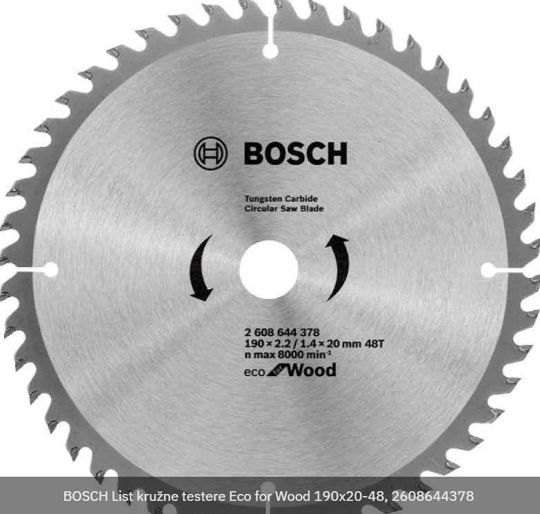 Image  of БОШ КРУЖНА ПИЛА 190Х20-48