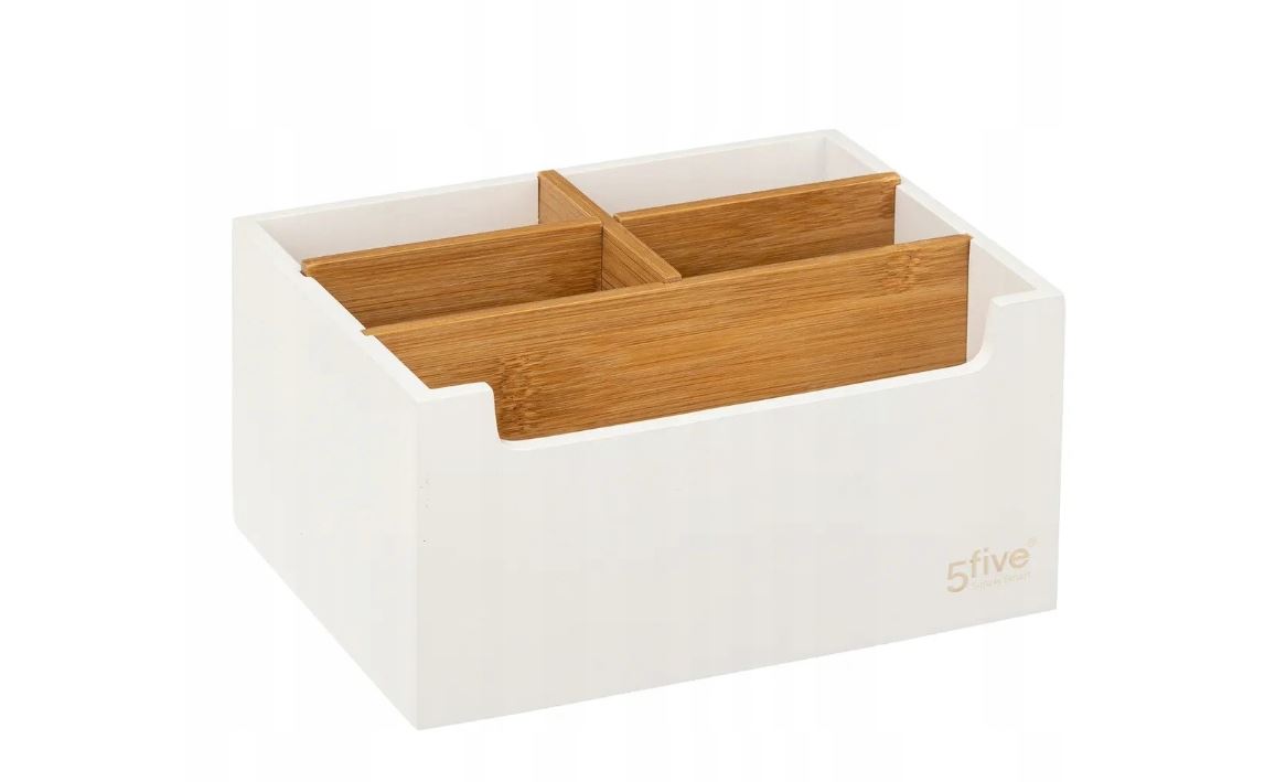 Image  of ОРГАНИЗЕР ЗА БАЊА СО 5 ПРЕГРАДИ МДФ/БАМБУС