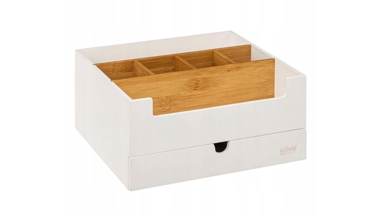 Image  of ОРГАНИЗЕР ЗА БАЊА СО ПРЕГРАДИ МДФ/БАМБУС