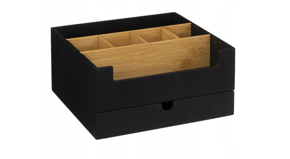 Image  of ОРГАНИЗЕР ЗА БАЊА СО ПРЕГРАДИ МДФ/БАМБУС