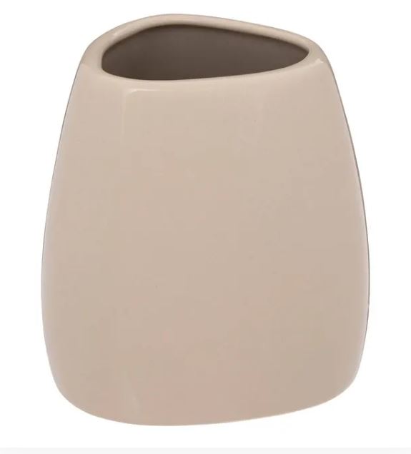 Image  of ЧАША ЗА ЧЕТКИ ЗА ЗАБИ БЕЖ КЕРАМИКА