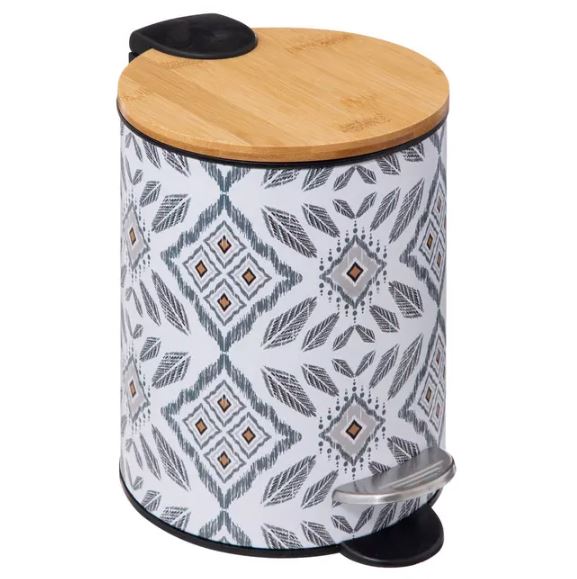 Image  of КАНТА ЗА ОТПАДОЦИ 3 Л МЕТАЛ БАМБУС  ХАПАЧЕ