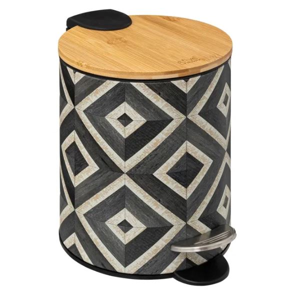 Image  of КАНТА ЗА ОТПАДОЦИ 3 Л МЕТАЛ БАМБУС КАНВАС