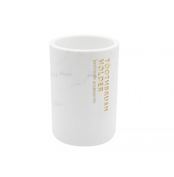 Image  of ЧАША ЗА ЧЕТКИ ЗА ЗАБИ БЕЛА ПОРЦЕЛАН