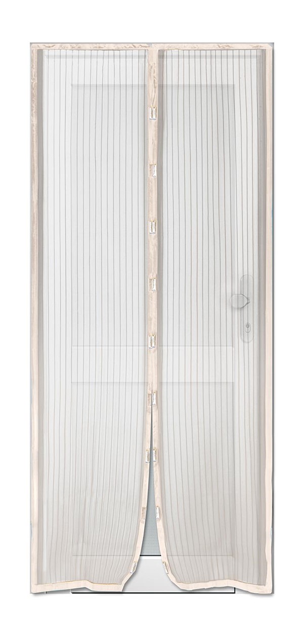 Image  of МРЕЖА ЗА КОМАРЦИ СО МАГНЕТИ СИВА 100Х220ЦМ