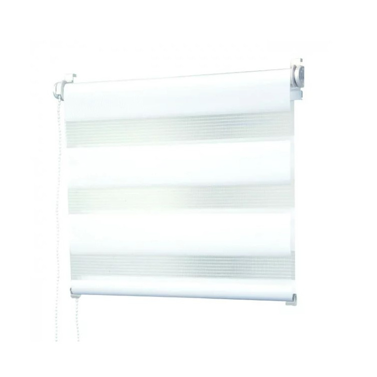 Image  of РОЛО ЗАВЕСА ЗЕБРА  60Х250ЦМ БЕЛА