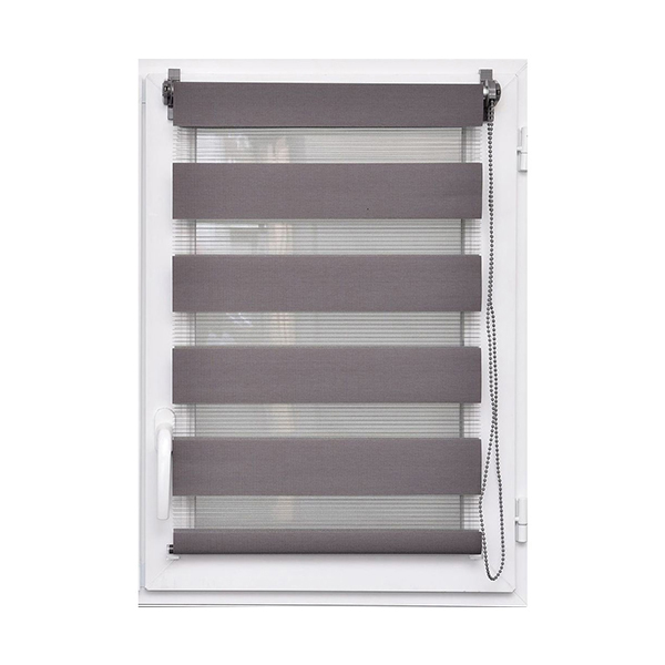 Image  of РОЛО ЗАВЕСА ЗЕБРА  60Х250ЦМ ТЕМНО СИВА