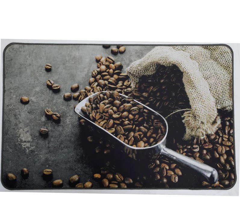 Image  of ТЕПИСОНЧЕ ЗА КУЈНА 50Х80 СМ ПРИНТ КАФЕ