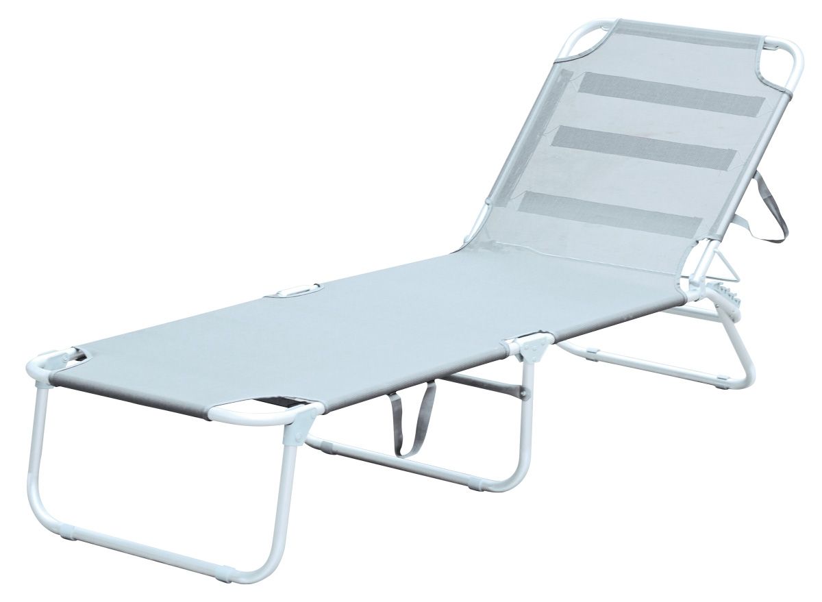 Image  of МЉ ЛЕЖАЛКА ЗА КАМПИРАЊЕ РИВИЕРА Сива 188х59х30 см