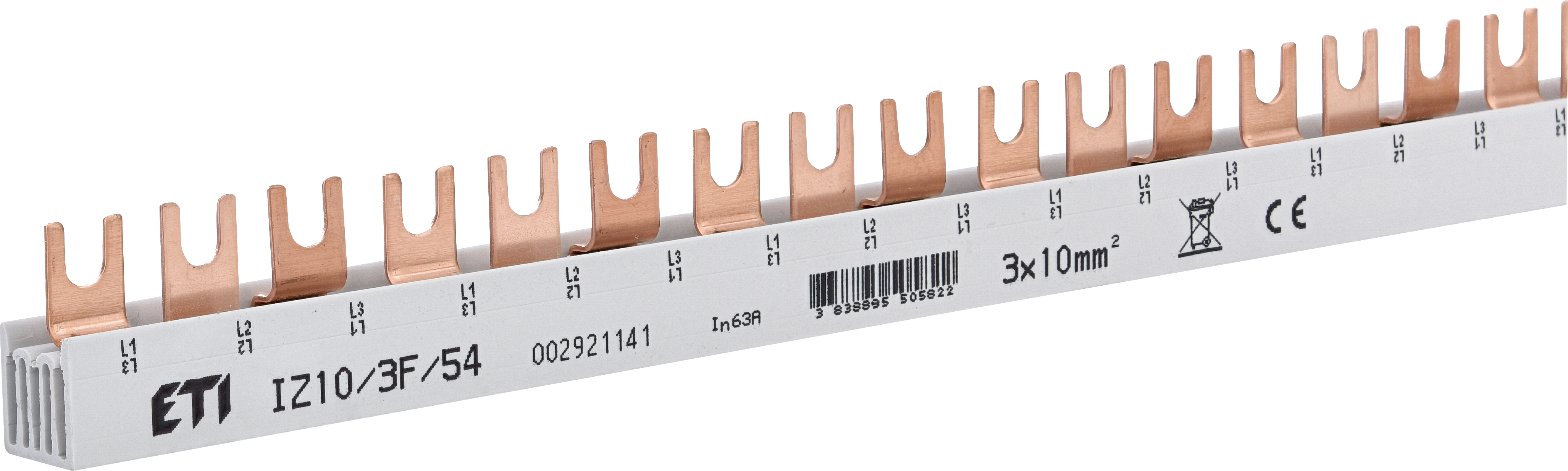 Image  of ИЗОЛИРАНА СОБИРНИЦА 63А 3П ВИЉУШКА ЕТИ ИЗ10/3Ф/54