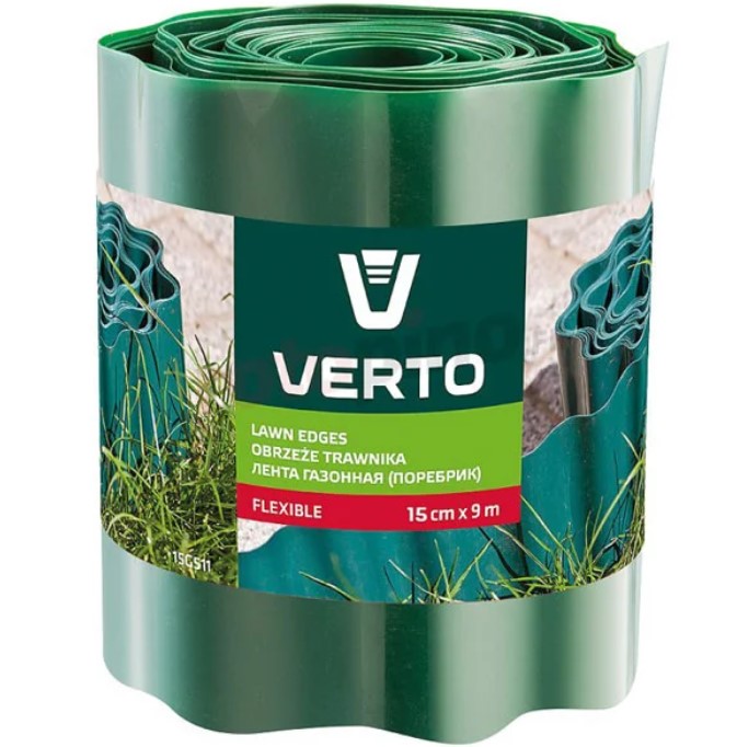 Image  of ВЕРТО ГРАНИЧНИК ЗА ТРЕВА 15 ЦМ Х 9М ЗЕЛЕНА