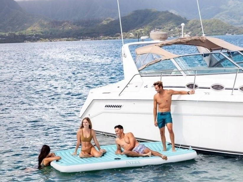 Image  of ИНТЕКС ДУШЕК  Lounger Blu 310x183СМ