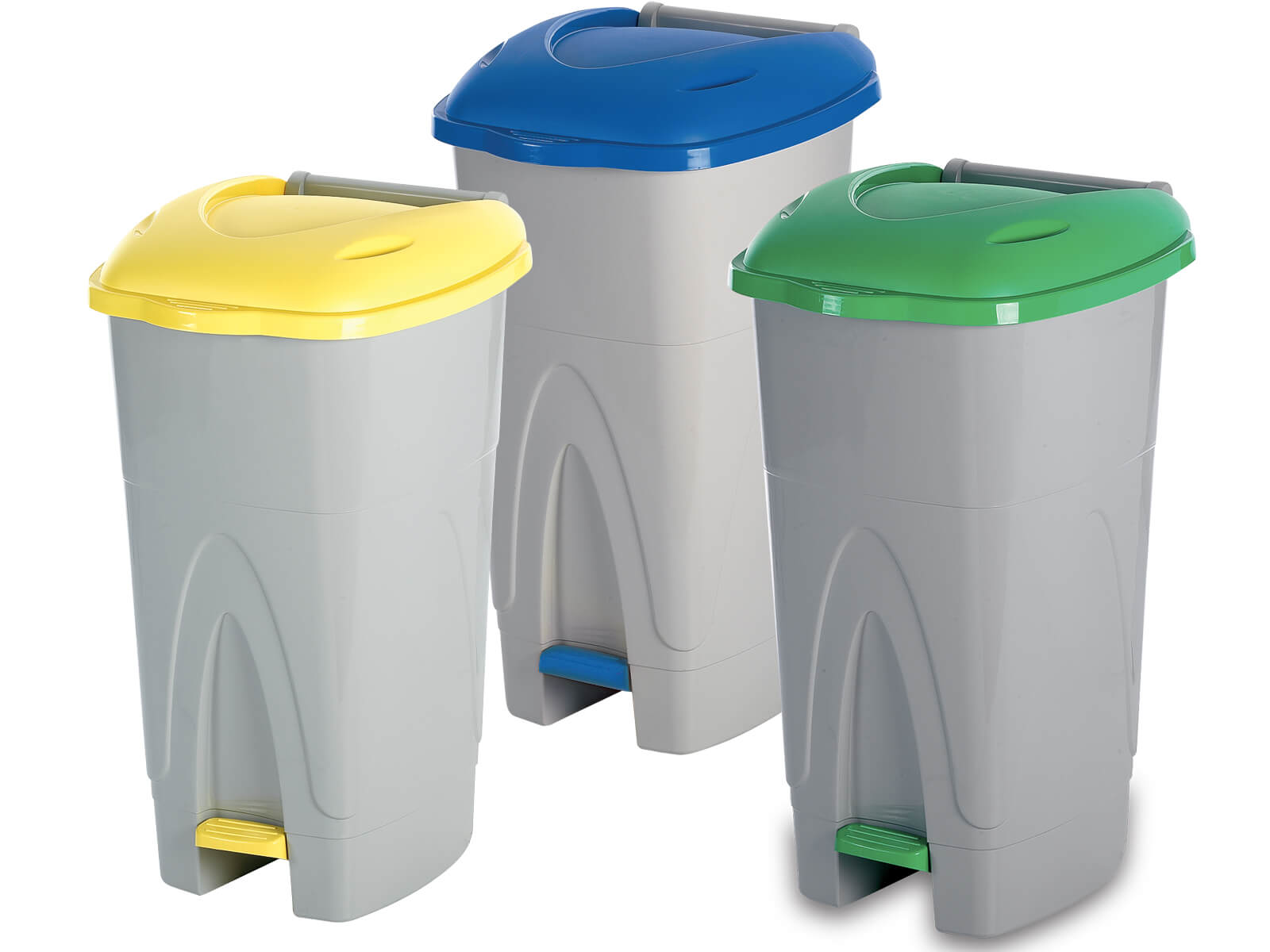 Image  of ФИП КАНТА ЗА ОТПАДОЦИ СО  ПЕДАЛА ЗЕЛЕНА 55Х50Х90 СМ