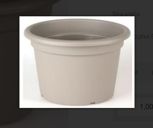 Image  of ТАЦНА ЗА САКСИЈА КРЕТА СИВО-БЕЖ 22ЦМ