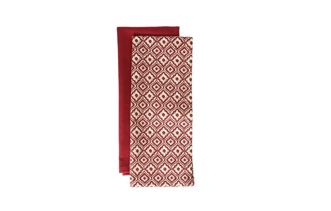 Image  of СЕТ КУЈНСКИ КРПИ 2/1 50Х70СМ ЦРВЕНА