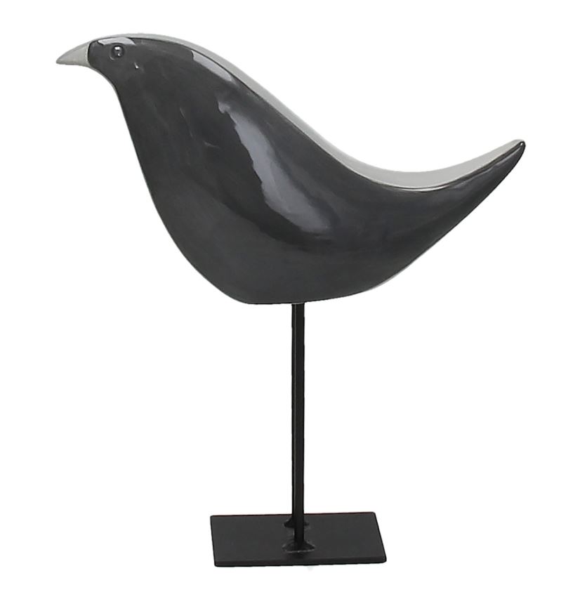 Image  of ТОГНАНА ФИГУРА ПТИЦА ЦРНА 24 СМ