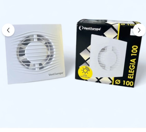 Image  of АСПИРАТОР СО КЛАПНА Ф100 БЕЛ ЕЛЕГИА 100БД ВЕНТЕУРО