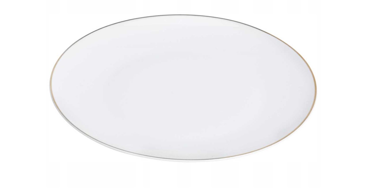 Image  of ГОЛЕМА ЧИНИЈА 26СМ БЕЛА СО ЗЛАТНО