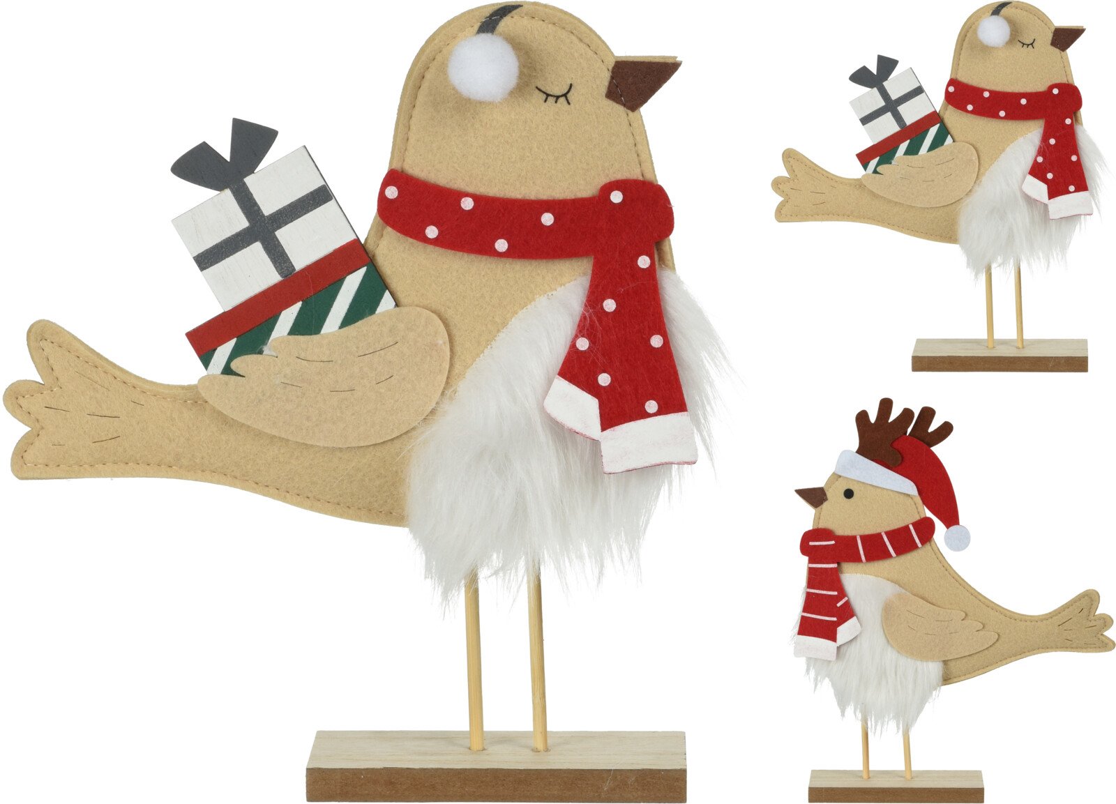 Image  of НГ ДРВЕН ДЕКОР ПТИЦА 30СМ