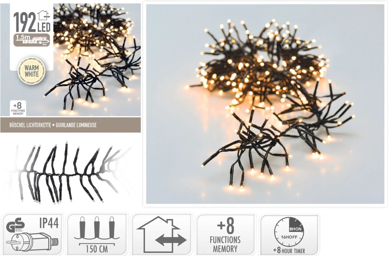 Image  of НГ 192 СИЈАЛИЧКИ ГАСЕНИЦА 150 СМ ТОПЛО БЕЛО