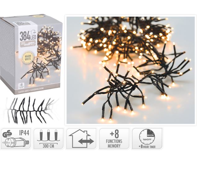 Image  of НГ 384 СИЈАЛИЧКИ ГАСЕНИЦА 300 СМ ТОПЛО БЕЛО