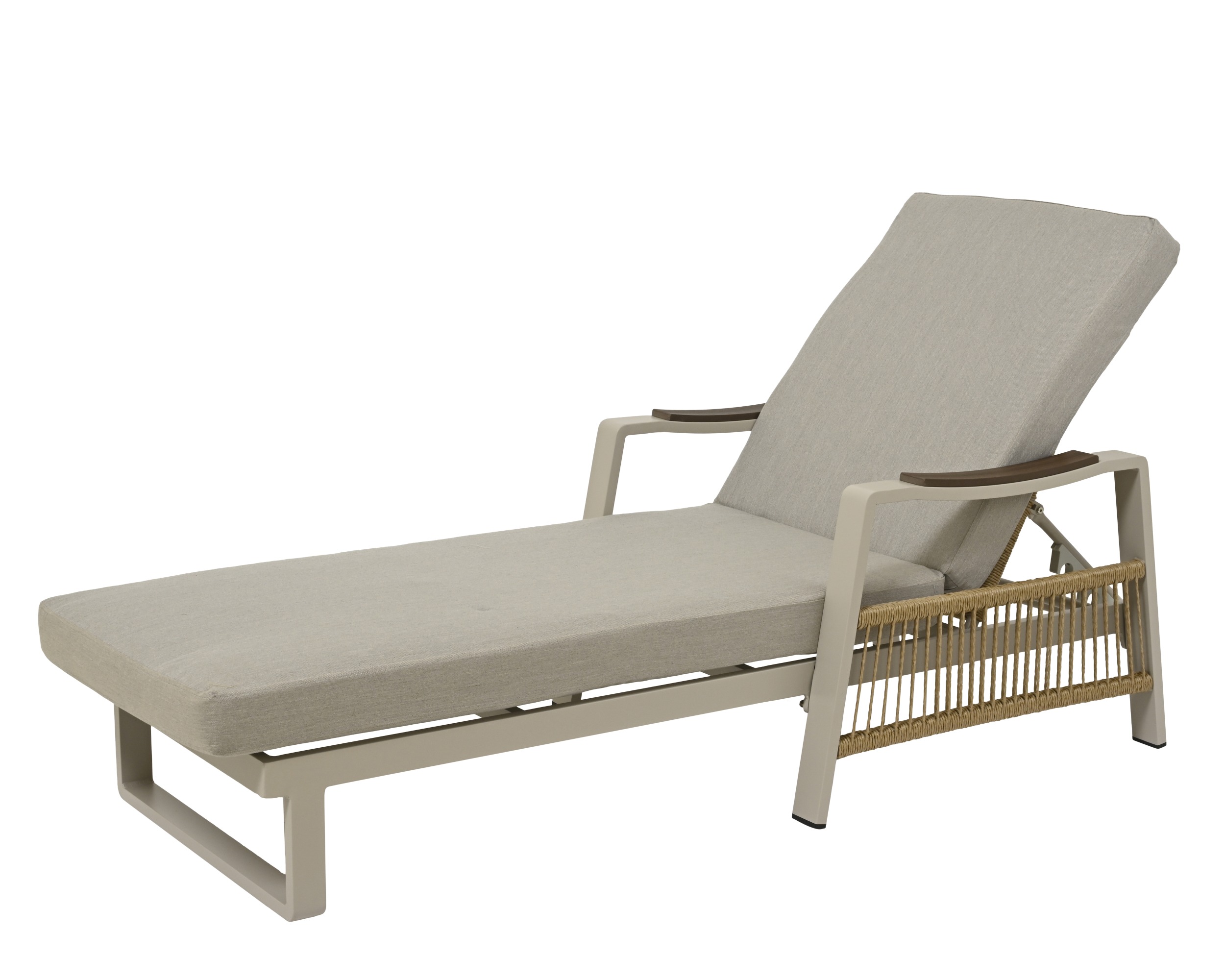 Image  of ЛЕЖАЛКА МОНТЕВИДЕО АЛУМИНИУМ БЕЖ