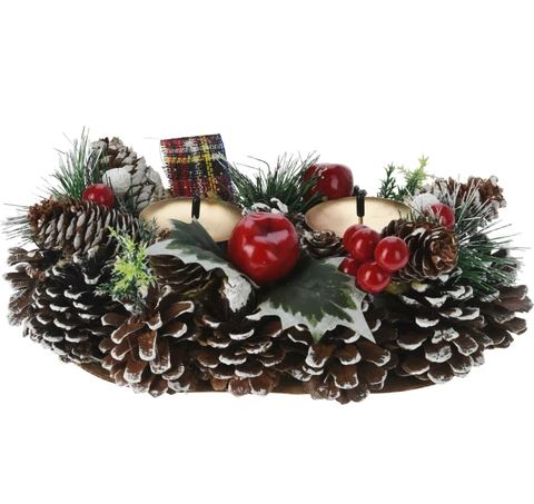 Image  of НГ НОВОГОДИШЕН СВЕЌНИК 26 СМ