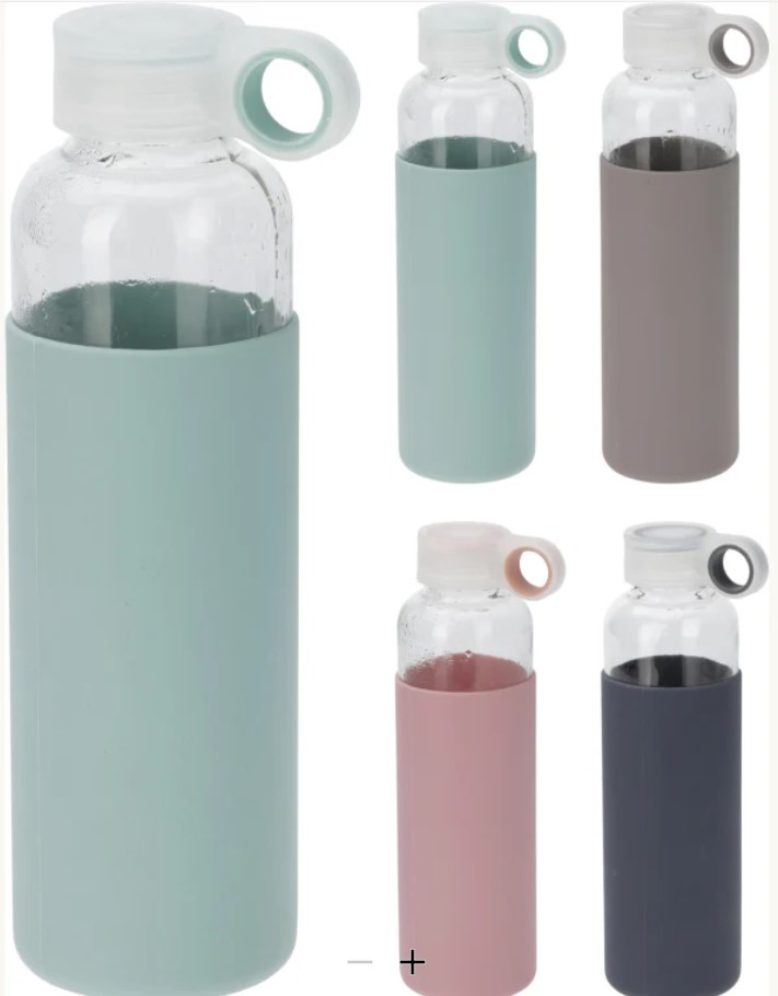 Image  of КОПМАН СТАКЛЕНО ШИШЕ ЗА  ВОДА-СИЛИКОНСКА ЗАШТИТА