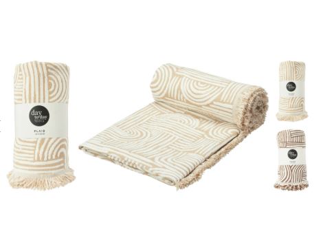 Image  of ДЕКОРАТИВНА ПРЕКРИВКА КРЕМ 120 Х 150 СМ