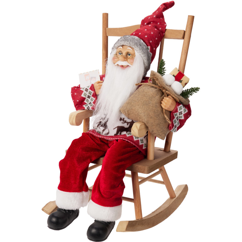 Image  of НГ ДЕДО МРАЗ НА СТОЛ 45СМ СИВ