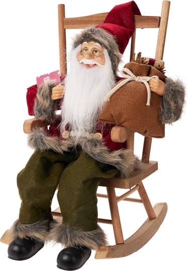 Image  of НГ ДЕДО МРАЗ НА СТОЛ 45СМ КАФЕН