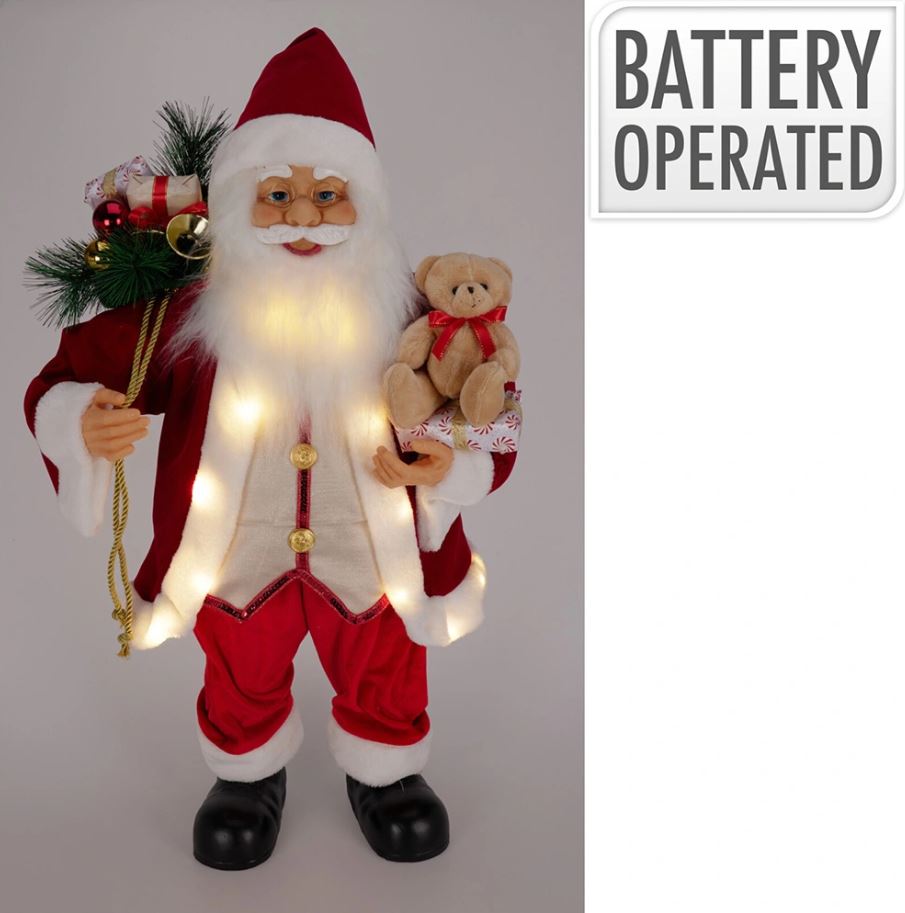 Image  of НГ ДЕДО МРАЗ 80 СМ  ЦРВЕН ЛЕД