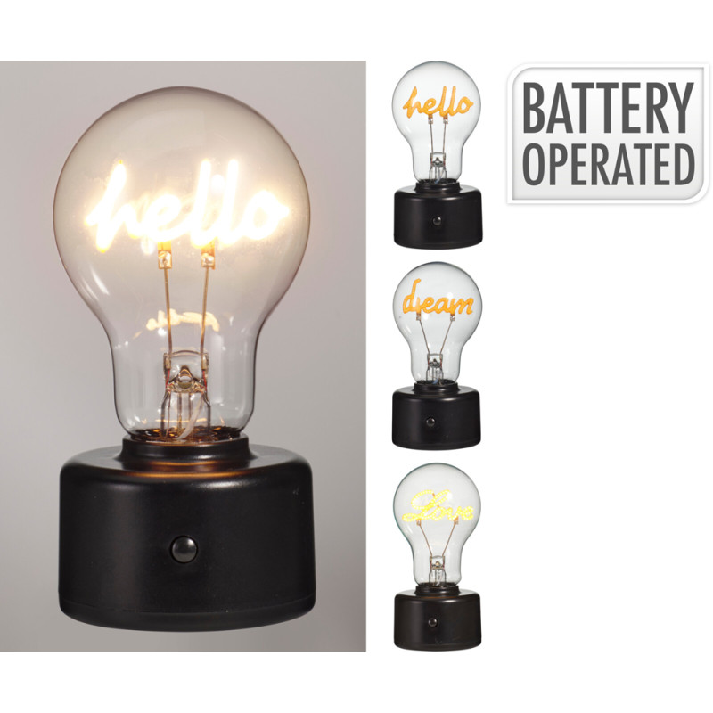 Image  of ДЕКОРАТИВНА ЛЕД ЛАМБА СО  ТЕКСТ