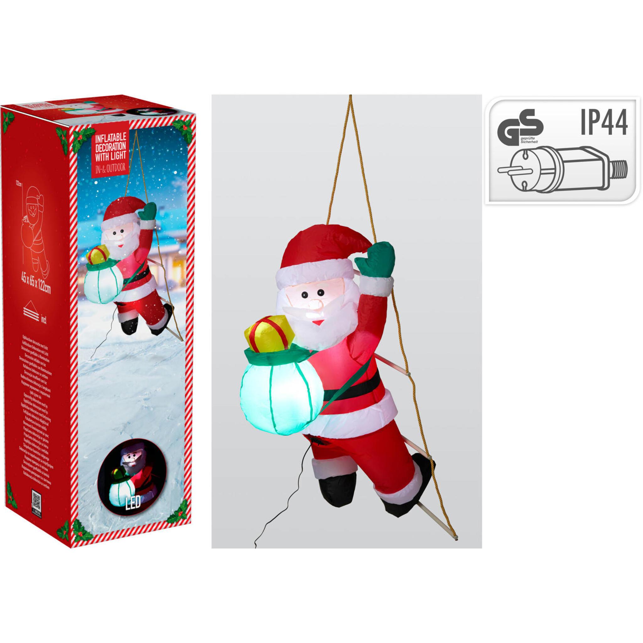 Image  of НГ ДЕДО МРАЗ 122СМ НА НАДУВУВАЊЕ