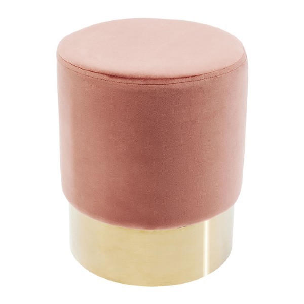 Image  of Stool Cherry Mauve Brass