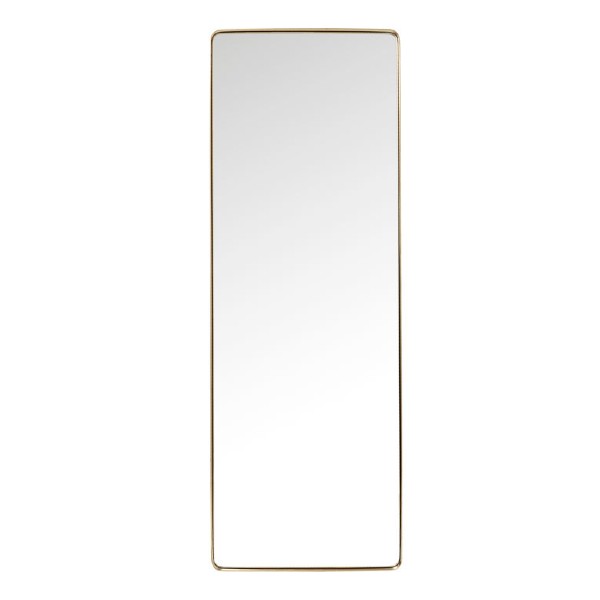 Image  of Mirror Curve Rectangular Brass 200x70cm