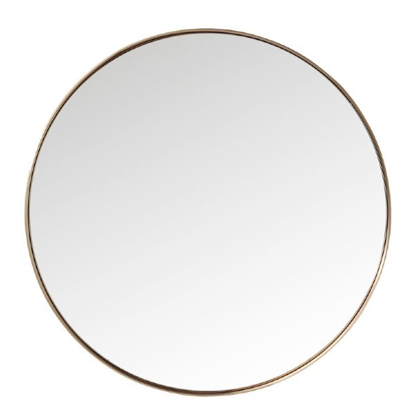 Image  of Mirror Curve Round Brass