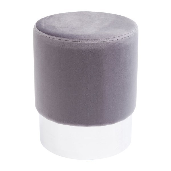 Image  of Stool Cherry Light Grey Silver Ø35cm