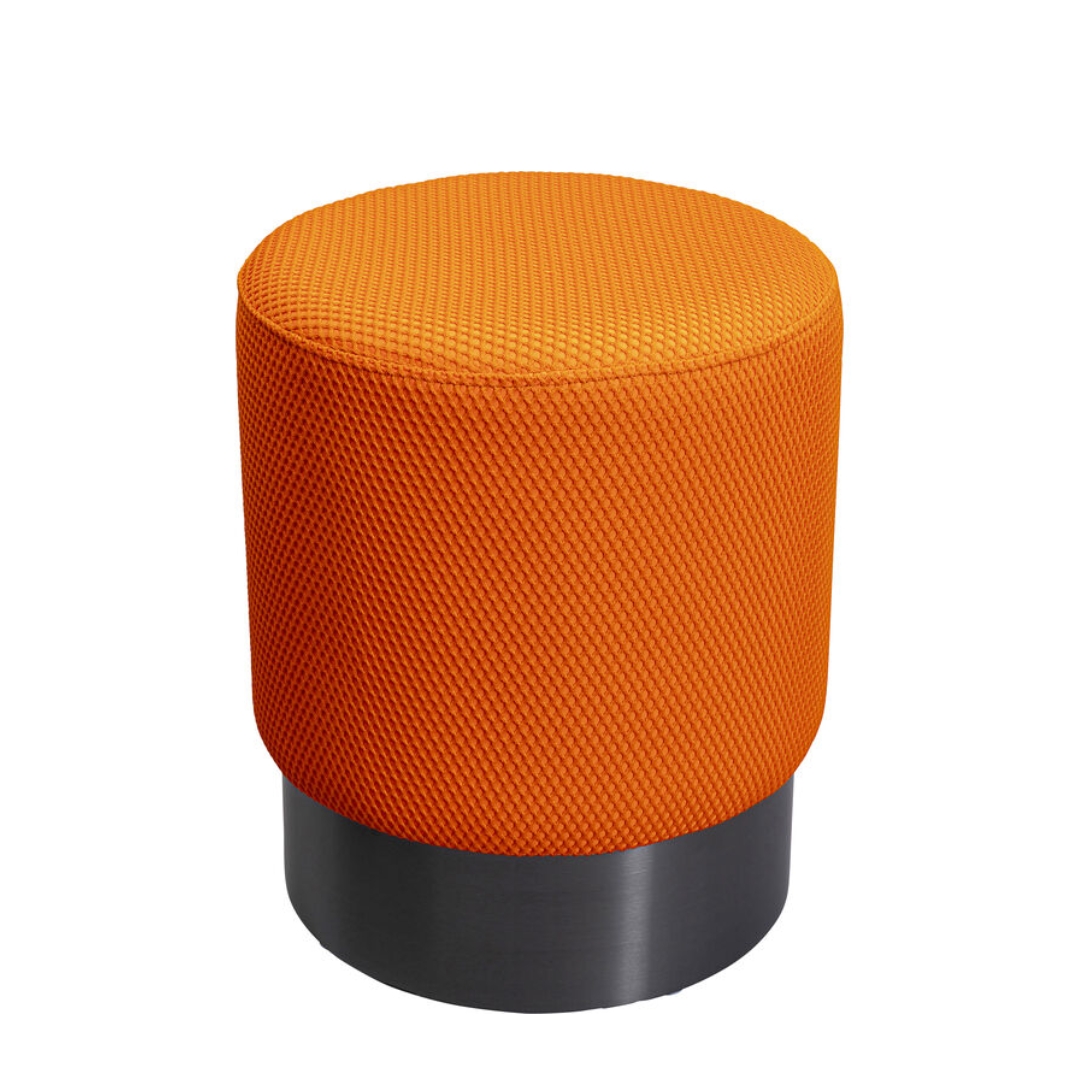 Image  of Табуретка Jody Orange Mesh Black Ø35cm
