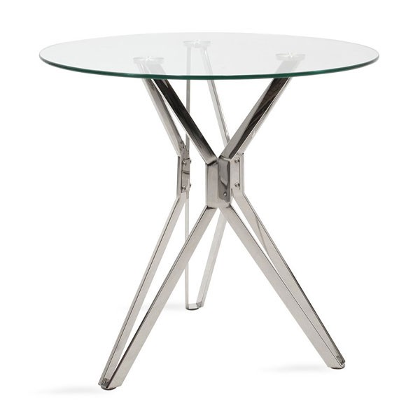 Image  of Dining Table Aryan Chrome Ø80cm