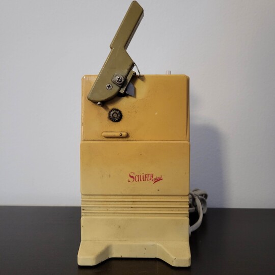 Image of Vintage Schafer Automatic Can Opener Knife Sharpener Combo
