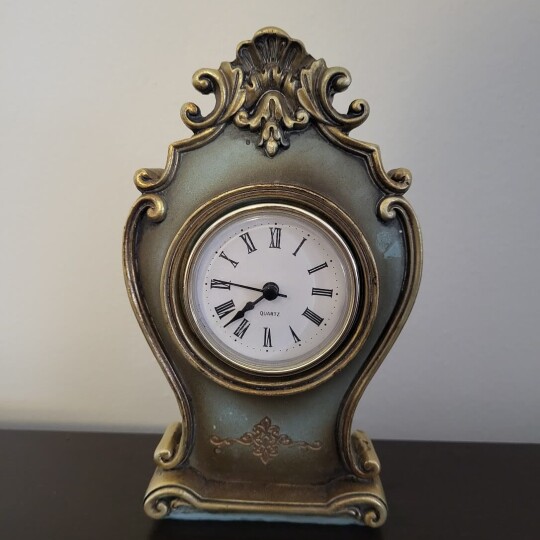 Image of Old vintage Victorian style table clock
