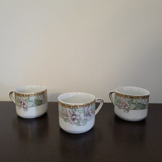 Image of Vintage porcelain coffee set, Japan Windcera