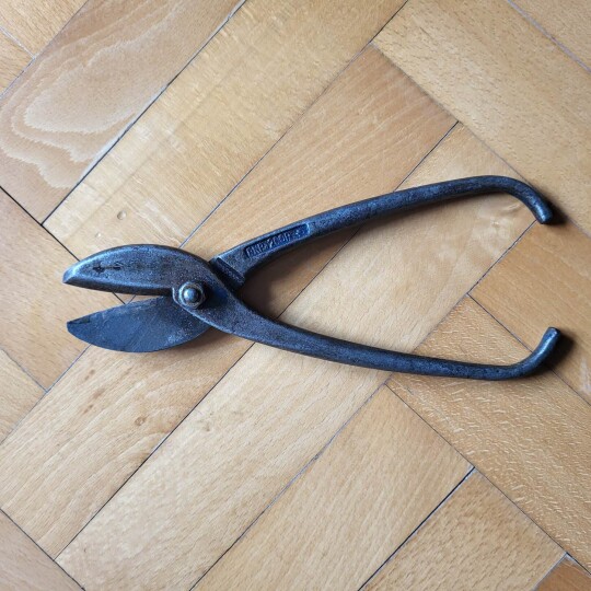 Image of Old sheet metal shears, vintage tool