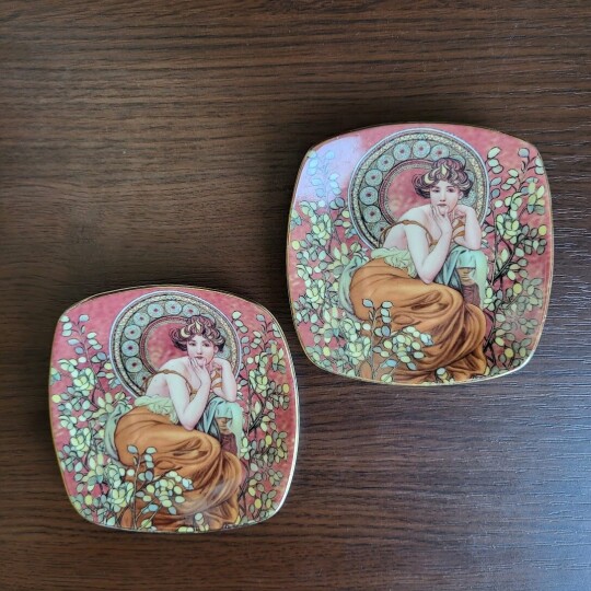 Image of Goebel Mucha Artis Orbis Limited Edition Plates | Set of 2