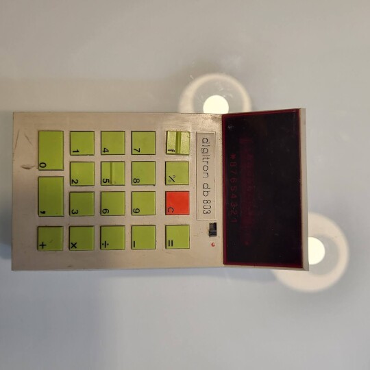 Image of Vintage Digitron calculator made in Yugoslavia