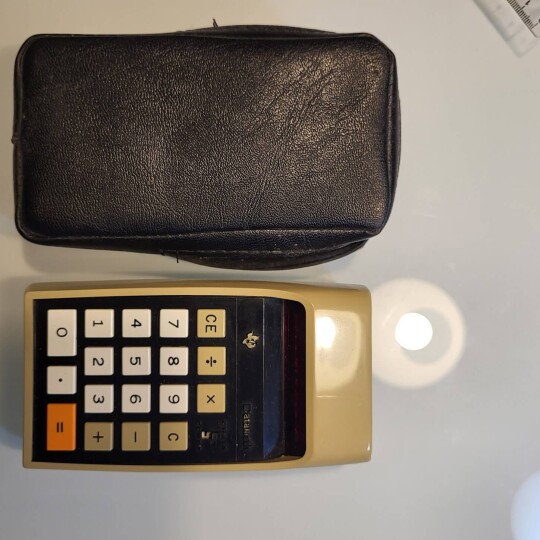 Image of TEXAS INSTRUMENTS TI-2500 DATAMATH DIGITRON SLIDE-RULE LED CALCULATOR